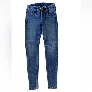 RtA Icon Mid Rise Skinny Jean Split Raw Hem RAID Wash NWT